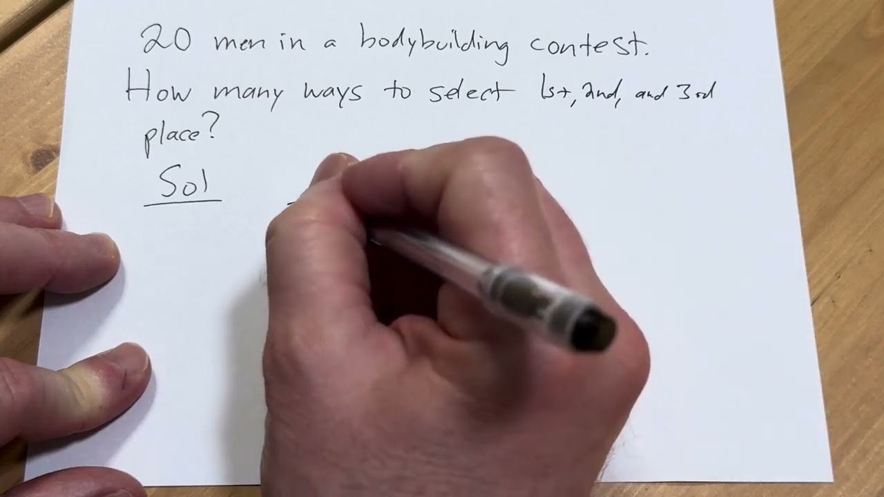 How Many Ways to Assign 1st, 2nd and 3rd Place in a Bodybuilding Contest?