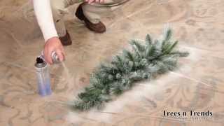 How To Flock or Snow Spray a Christmas Tree, Wreath, or Garland