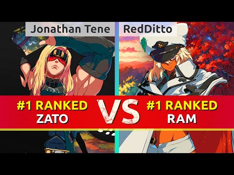 GGST ▰ Jonathan Tene (#1 Ranked Zato) vs RedDitto (#1 Ranked Ramlethal). High Level Gameplay