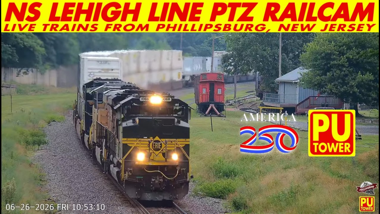 Live webcam view of NS Lehigh Line Railcam, Phillipsburg