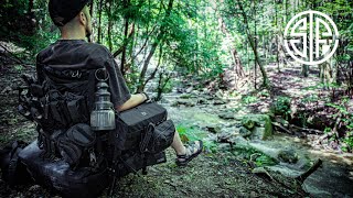 【4Kキャンプ】#46 フルカスタムチェア１つでデイキャンプ。マルチグリドルパンで、ほりにしブラックペペロンチーノに挑戦！収納ギミックを極めた男心くすぐるキャンプチェア！ハイランダー、ヘリノックス