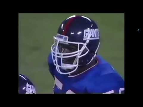 Joe Jacoby puts Lawrence Taylor on ground in pass protection