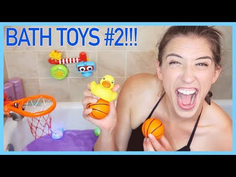 Trying Kids' Bathtub Toys *2!!!!! ▶9:21