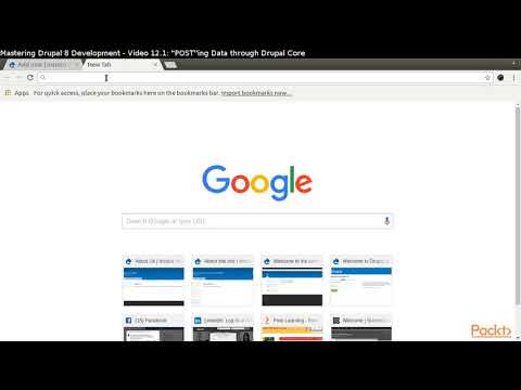Mastering Drupal 8 Development POST ing Data Through Drupal Core| packtpub com