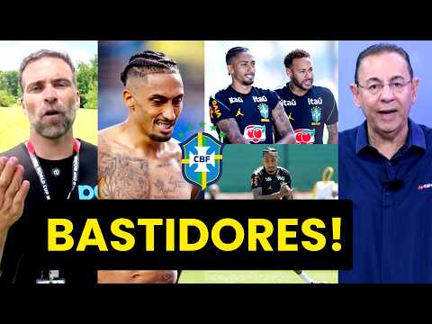 “Cara, ME CONTARAM nos BASTIDORES que o RAPHINHA…” OLHA o que PROVOCOU DEBATE sobre a SELEÇÃO!