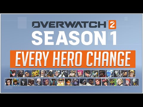 EVERY HERO CHANGE for OVERWATCH 2 vs OVERWATCH 1
