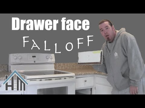 How to repair a kitchen drawer face fall off! Easy!...