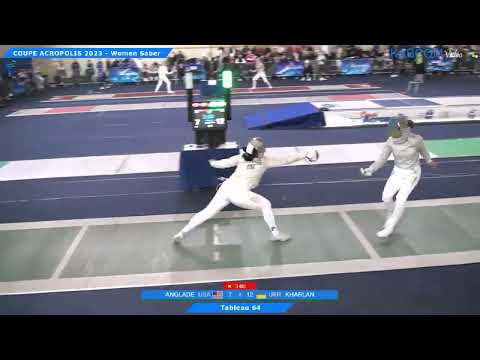 Coupe Acropolis 2023 SWS - L64 - Alexis Anglade USA v Olga Kharlan UKR