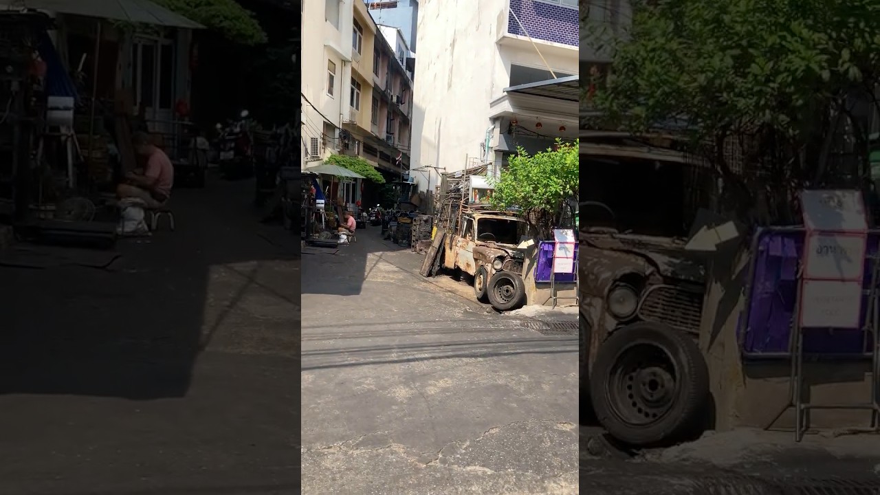 ソンワート自動車修理街　循環ワークス山本家の旅 タイ編　#循環ワークス #junkanworks