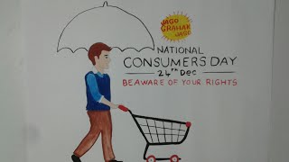 National Consumers Day Poster | Drawing & Painting On National Consumers Rights Day