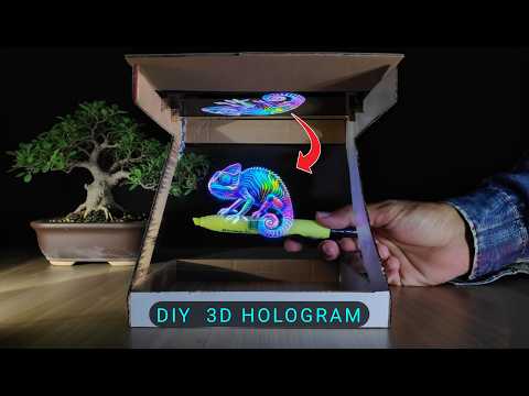 DIY Amazing 3D HOLOGRAM PROJECTOR from Cardboard Box | Build & Sell Online!