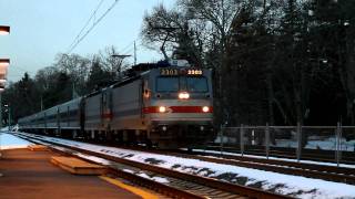 preview picture of video 'SEPTA Push-Pull Double Header, Budds, and Amtrak Keystone'