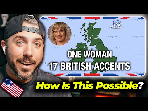 American Reacts to One Woman, 17 British Accents 🇬🇧