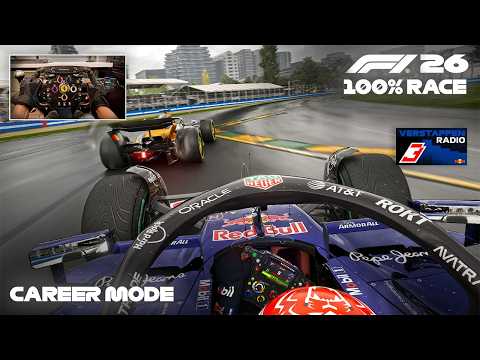 Max Verstappen's Ultra Realistic Career Mode | 2026 Season Australian GP 100% Race Gameplay: Race 1