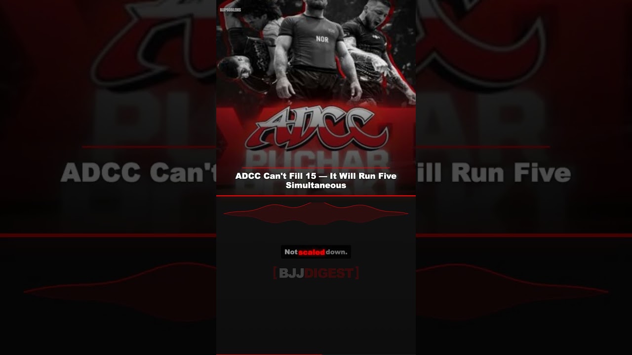 ADCC Can't Fill 15 — It Will Run Five Simultaneous #Shorts