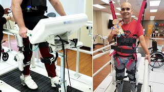 Spinal Injury Patients Use Robotic System to Walk Again