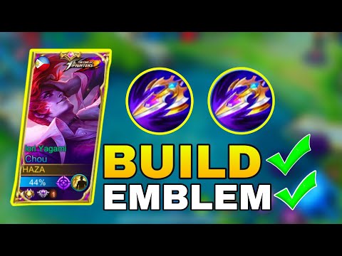 CHOU DAMAGE !!! | BUILD AND EMBLEM 2021 FOR ONESHOT HERE - MLBB