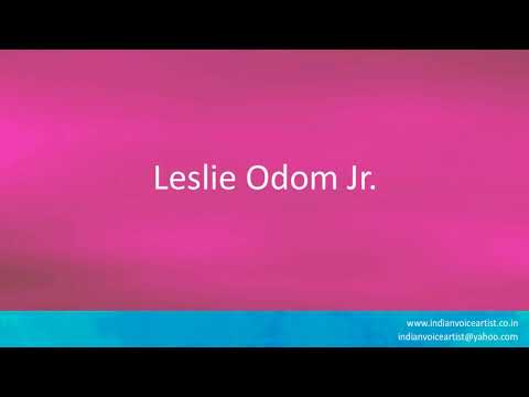 Pronunciation of the word(s) "Leslie Odom Jr.".
