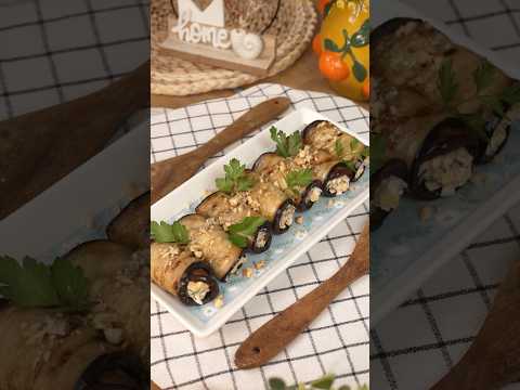 САМАЯ ВКУСНАЯ ЗАКУСКА ИЗ БАКЛАЖАНОВ! Такие рулетики съедают в первую очередь со стола