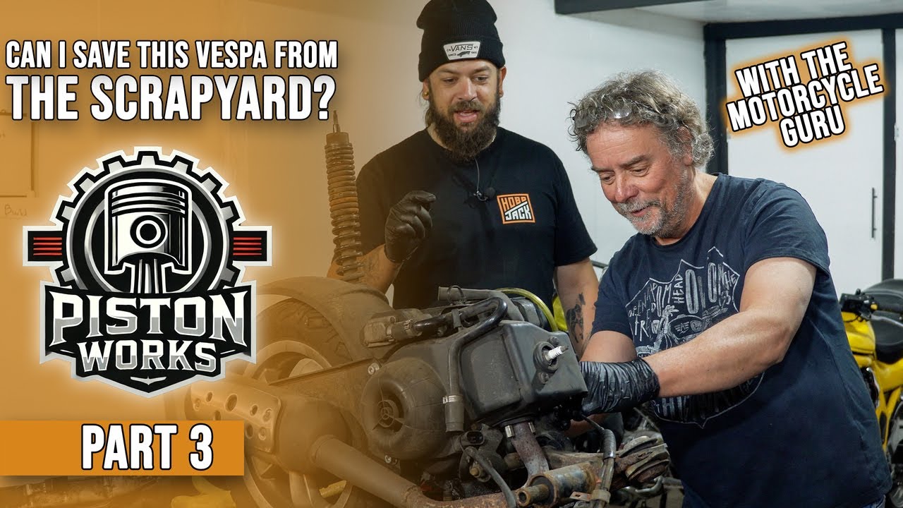 Can I save this VESPA from the SCRAPYARD? Engine rebuild Part 3 #vespa #piaggio