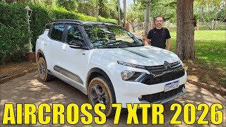 Avaliação: Citroën Aircross 7 XTR 2026 - Vale a pe