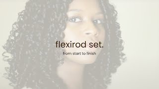 Flexirod  Set on Natural Hair