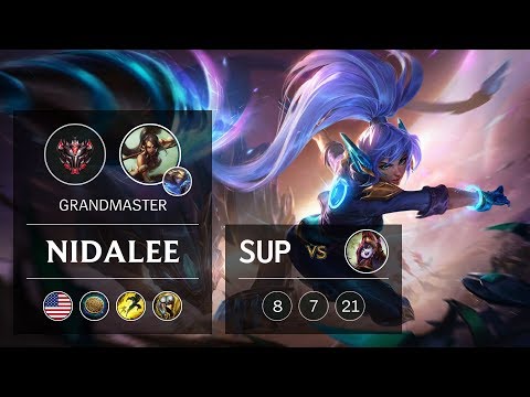 Nidalee Support vs Lulu - NA Grandmaster Patch 9.5