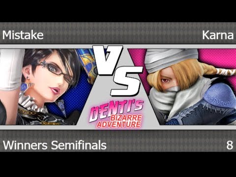 DBA 8 - EMG | Mistake (Bayonetta) vs GGEA | Karna (Sheik) Winners Semifinals - Smash 4