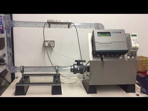 JWF Clamp-On Ultrasonic Flow Meter Demo Rig
