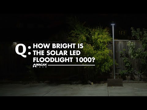 How Bright Is The Solar LED Floodlight 1000?