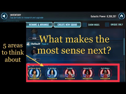 Deciding What to Farm Next in SWGOH - New Player Advice