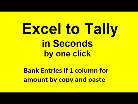 Bank Entries