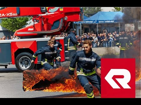 Interschutz 2015 - Rosenbauer Fire Fighting Stuntshow