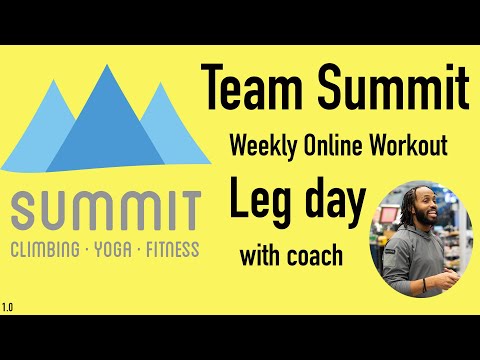 Team Summit Home Workout - Leg Day
