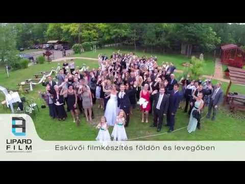Esküvői légi felvételek távvezérelt drónnal - Wedding aerial filmmaking with drones - Lipard Film