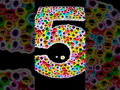 Learn numbers on 3d Color Balls | Five #preview2effects #nurseryrhymes #learncounting