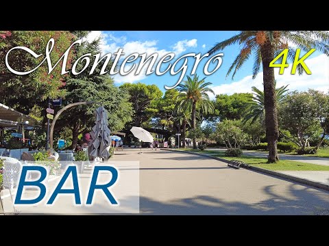 Bar, Montenegro ⁴ᴷ,🌡T+29C°🌞  - 4K, walking tour - travel guide