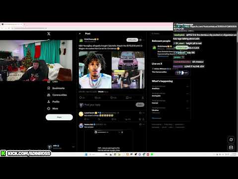 Adin Ross Reacts To Kai Cenat Girlfriend Gabrielle Alayah Cheating On Him With NBA Youngboy😳