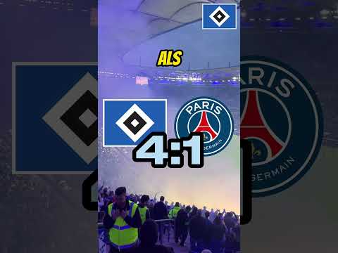 HSV vs PSG! 🤯 | #shorts #fußball #stadion