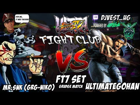USF4 Fight Club Exhibition Series - Mr.SNK (GRG-Niko) VS ULTIMATEGOHAN FT7 Set Grudge Match