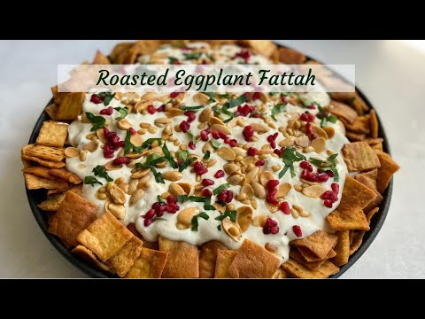 Roasted eggplant fattah