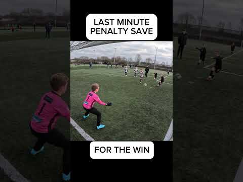 LAST MINUTE PENALTY SAVE TO SECURE VICTORY! #football #soccer #goalkeepersaves #goalkeepersunion