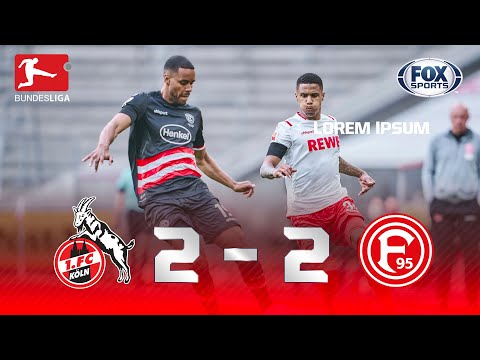 QUE FINAL ESPETACULAR! Melhores Momentos de Colônia 2 X 2 Fortuna Dusseldorf pela Bundesliga