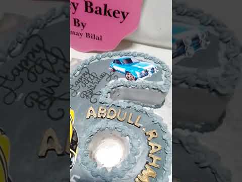 happy birthday abdulRahman#explore #birthdaycake #number6cake #carcake #remix #trendingcakeshorts