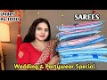 Wedding Partywear Special Trending Saree Collection Pure Silk Chiffon Saree Haul Rubyyadav