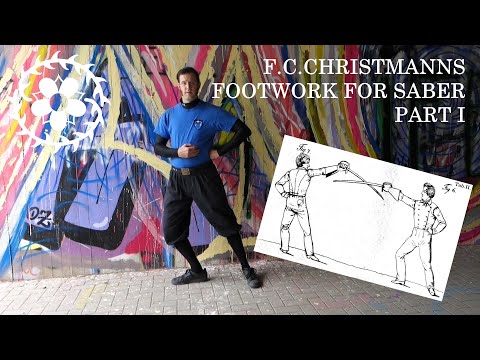 03 Napoleonic saber tutorial according to F.C. Christmann - Footwork part I - Leaning