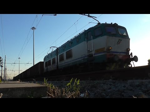 E655.248 sul MRS 57402 Pomezia - Cavatigozzi, in uscita da Pomezia