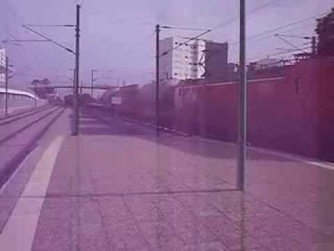 comboio de mercadorias a chegar a castelo branco