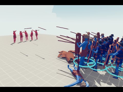 Shield Wall V.S 5 of Every Ranged Unit[Part 1]|TABS