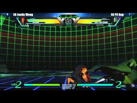 UMVC3 Losers Finals EG Justin Wong vs EG PR Rog - Winter Brawl 7 Tournament